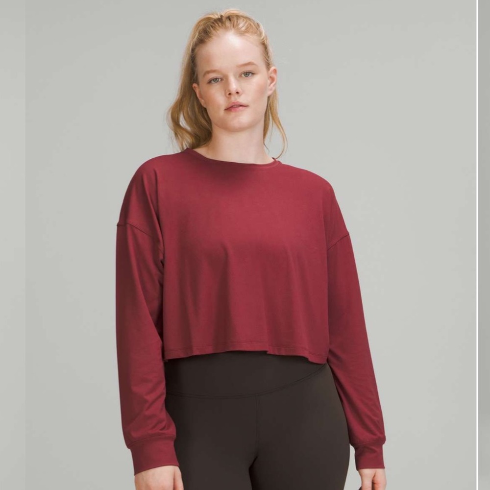 Lululemon Muscle Love Long Sleeve Shirt Mulled Wine